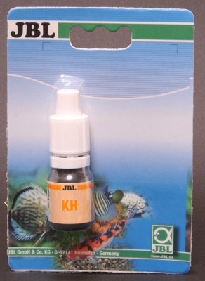 Akvaarioveden KH-kovuus täyttöpullo JBL-vesitestiin