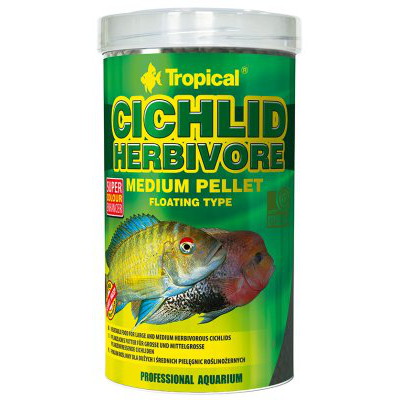 Malawi-ahvenet ruoka tropical cichlid herbivore medium pellet
