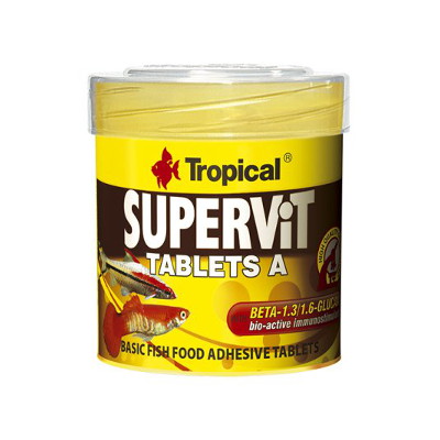 Akvaariokalojen tablettiruoka tropical supervit tablets a