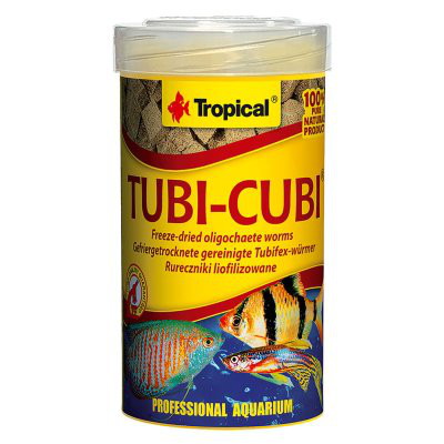 Kuivattu Tubifex akvaariokaloille Tropical tubicubi